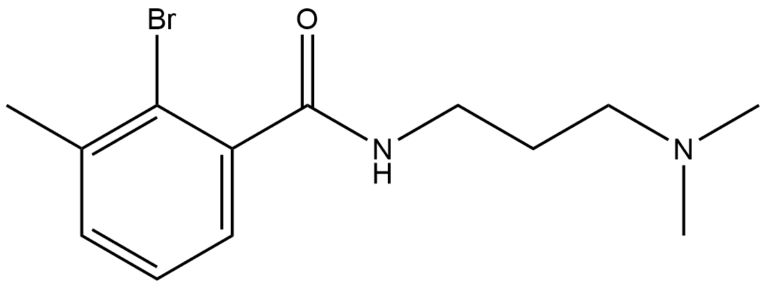 2-Bromo-N-[3-(dimethylamino)propyl]-3-methylbenzamide Structure