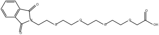 3,6,9,12-Tetraoxatetradecanoic acid, 14-(1,3-dihydro-1,3-dioxo-2H-isoindol-2-yl)- Structure