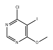 Pyrimidine, 4-chloro-5-iodo-6-methoxy- Structure