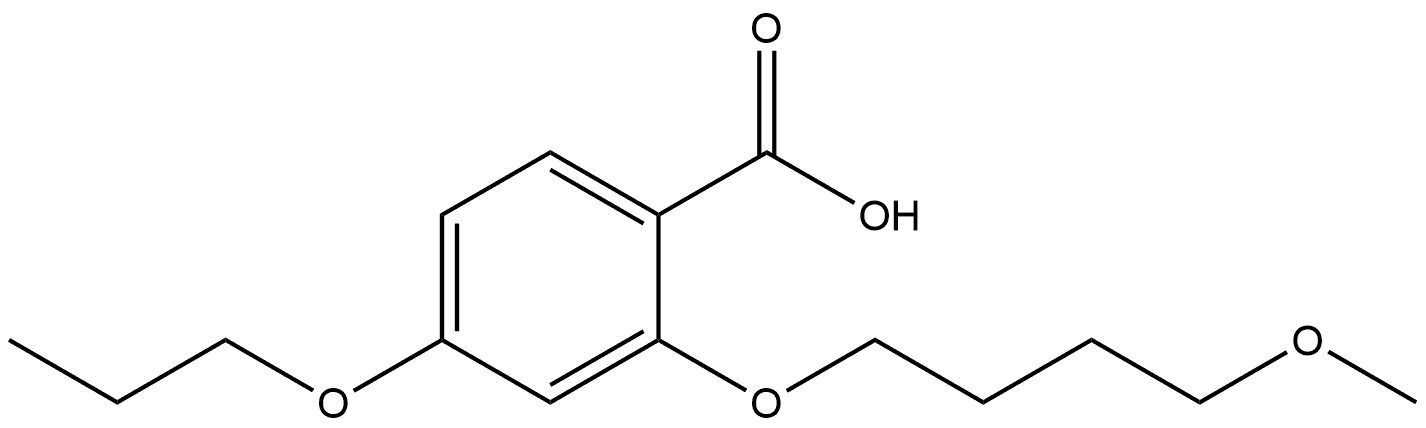 2-(4-Methoxybutoxy)-4-propoxybenzoic acid 구조식 이미지