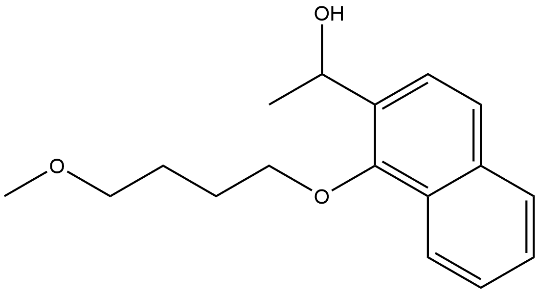 1-(4-Methoxybutoxy)-α-methyl-2-naphthalenemethanol Structure