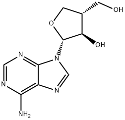 9-[(2R)-3α-Hydroxy-4β-(hydroxymethyl)tetrahydrofuran-2β-yl]-9H-purine-6-amine Structure