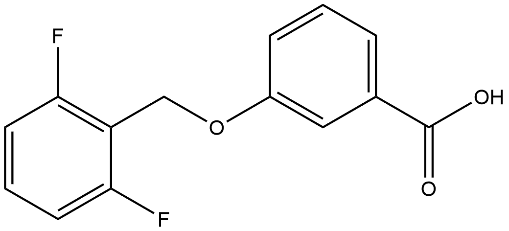 3-[(2,6-Difluorophenyl)methoxy]benzoic acid Structure