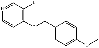 3-Bromo-4-[(4-methoxyphenyl)methoxy]pyridine Structure