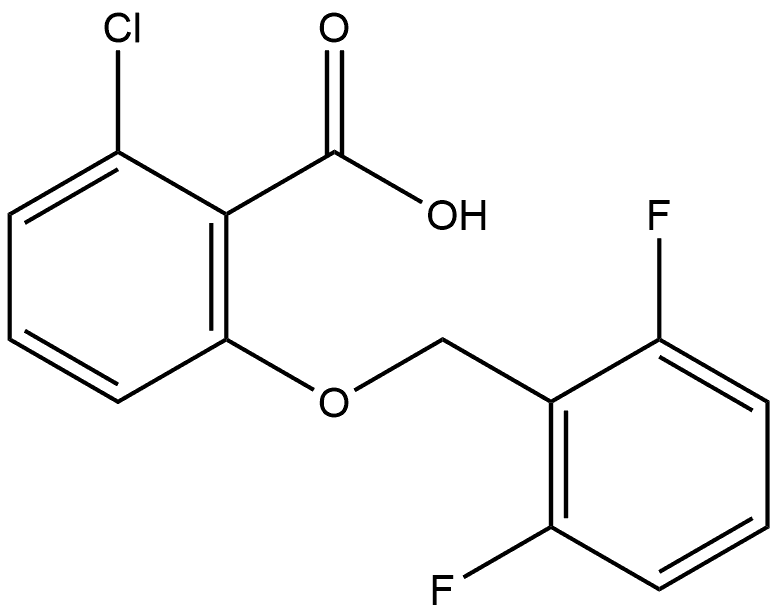 2-Chloro-6-[(2,6-difluorophenyl)methoxy]benzoic acid Structure