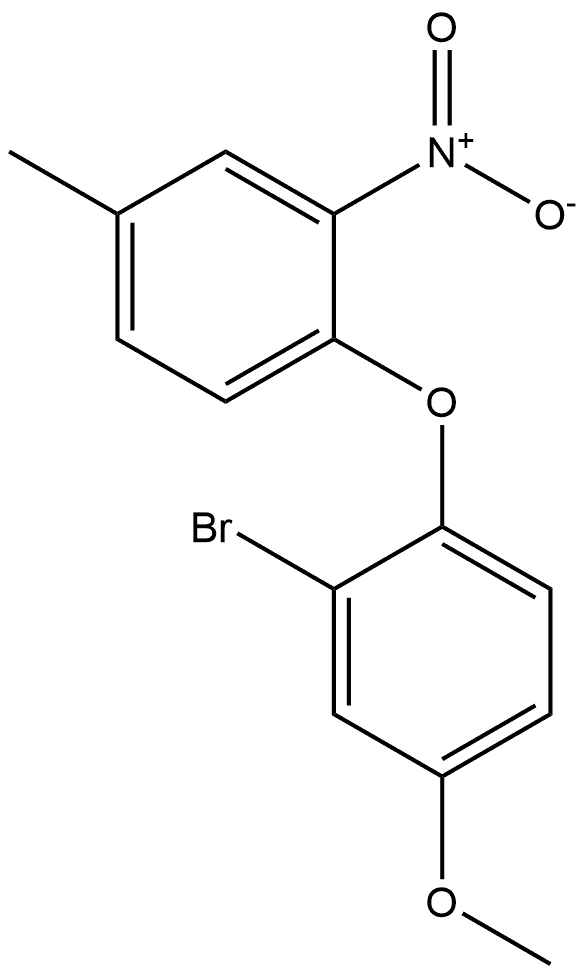 2-bromo-4-methoxy-1-(4-methyl-2-nitrophenoxy)benzene Structure