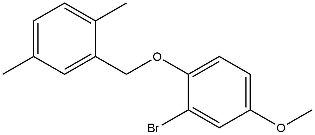 Benzene, 2-bromo-1-[(2,5-dimethylphenyl)methoxy]-4-methoxy- Structure