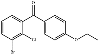 Methanone, (3-bromo-2-chlorophenyl)(4-ethoxyphenyl)- 구조식 이미지