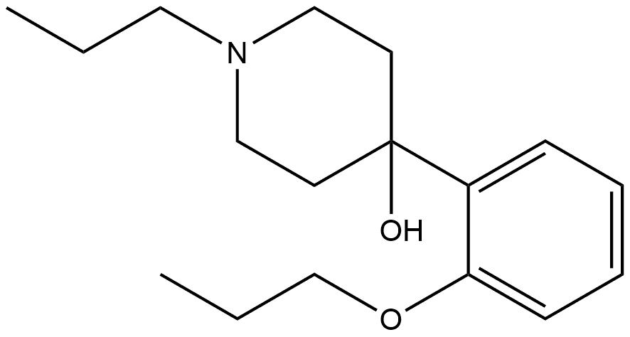 4-(2-Propoxyphenyl)-1-propyl-4-piperidinol Structure