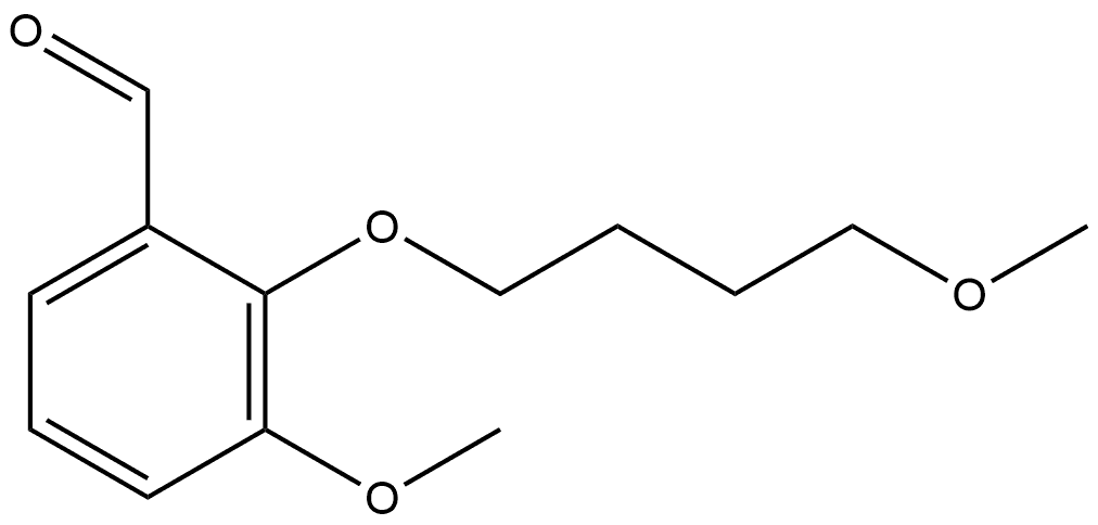 3-Methoxy-2-(4-methoxybutoxy)benzaldehyde Structure