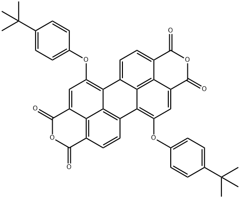 Perylo[3,4-cd:9,10-c'd']dipyran-1,3,8,10-tetrone, 6,13-bis[4-(1,1-dimethylethyl)phenoxy]- Structure