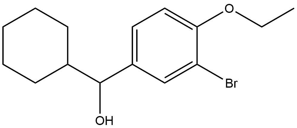 3-Bromo-α-cyclohexyl-4-ethoxybenzenemethanol Structure