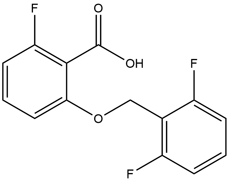 2-[(2,6-Difluorophenyl)methoxy]-6-fluorobenzoic acid Structure