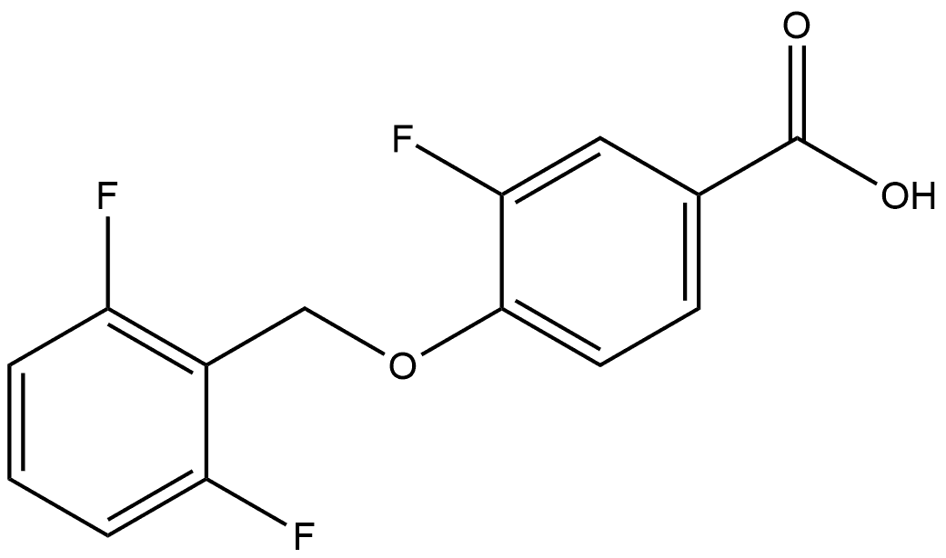 4-[(2,6-Difluorophenyl)methoxy]-3-fluorobenzoic acid Structure