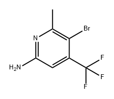 2-Pyridinamine, 5-bromo-6-methyl-4-(trifluoromethyl)- 구조식 이미지