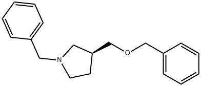 Pyrrolidine, 3-[(phenylmethoxy)methyl]-1-(phenylmethyl)-, (3S)- 구조식 이미지