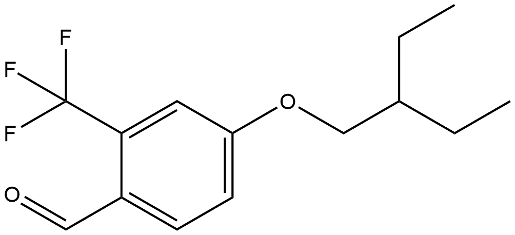 4-(2-Ethylbutoxy)-2-(trifluoromethyl)benzaldehyde Structure