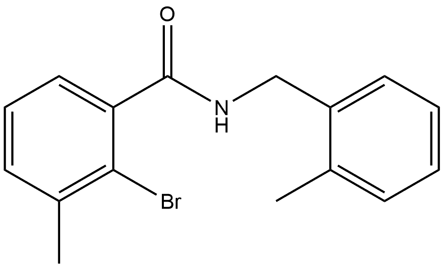 2-Bromo-3-methyl-N-[(2-methylphenyl)methyl]benzamide Structure