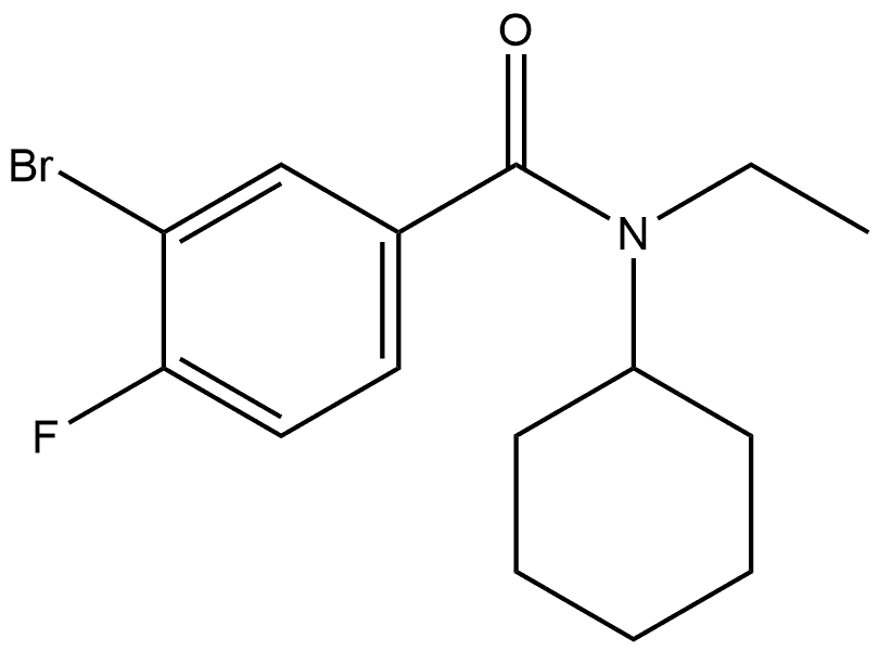 3-Bromo-N-cyclohexyl-N-ethyl-4-fluorobenzamide Structure