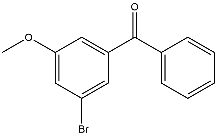 Methanone, (3-bromo-5-methoxyphenyl)phenyl- Structure