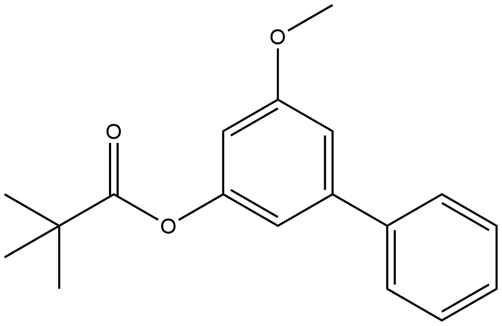 5-Methoxy[1,1'-biphenyl]-3-yl 2,2-dimethylpropanoate Structure