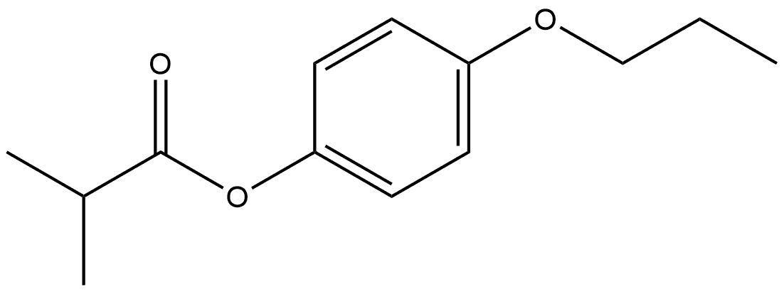 4-Propoxyphenyl 2-methylpropanoate Structure