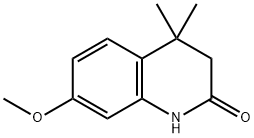 3,4-dihydro-7-methoxy-4,4-dimethylquinolin-2(1H)-one Structure