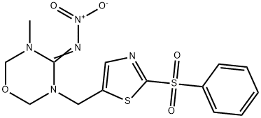 Deschloro-2-phenylsulfonyl-thiamethoxam Structure