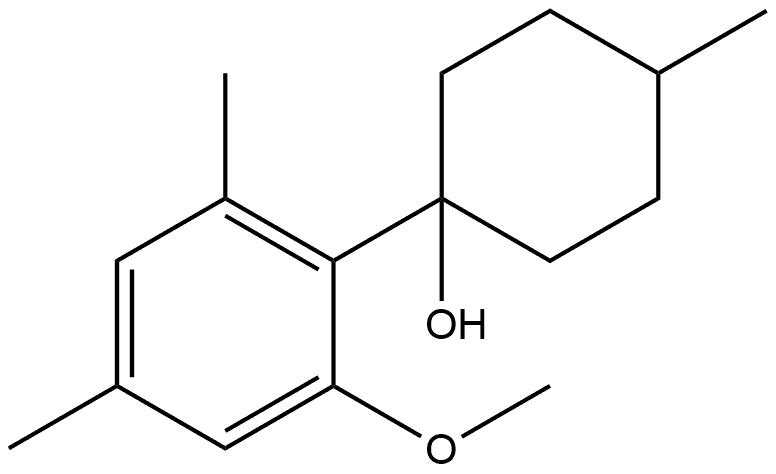 1-(2-methoxy-4,6-dimethylphenyl)-4-methylcyclohexanol Structure