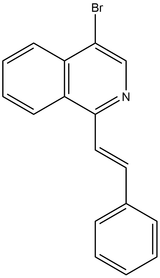 4-Bromo-1-[(1E)-2-phenylethenyl]isoquinoline Structure