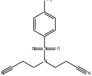 Benzenesulfonamide, 4-amino-N,N-bis(2-cyanoethyl)- 구조식 이미지