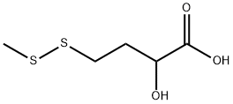 Butanoic acid, 2-hydroxy-4-(methyldithio)- Structure