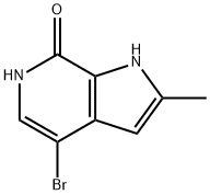 4-Bromo-2-methyl-1,6-dihydro-7H-pyrrolo[2,3-C]pyridin-7-one 구조식 이미지
