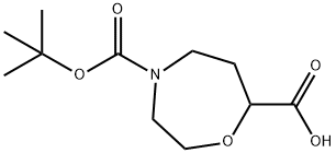 1,4-Oxazepine-4,7(5H)-dicarboxylic acid, tetrahydro-, 4-(1,1-dimethylethyl) ester Structure