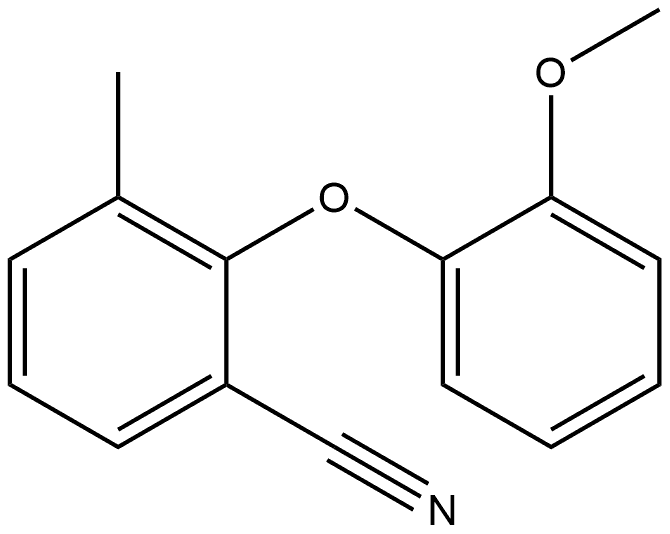 2-(2-Methoxyphenoxy)-3-methylbenzonitrile Structure