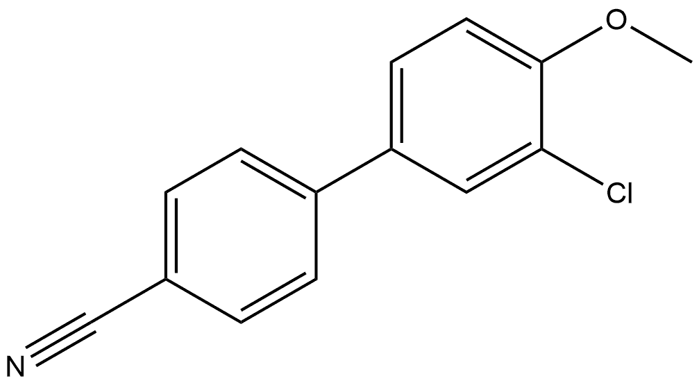1,1'-Biphenyl]-4-carbonitrile, 3'-chloro-4'-methoxy- Structure