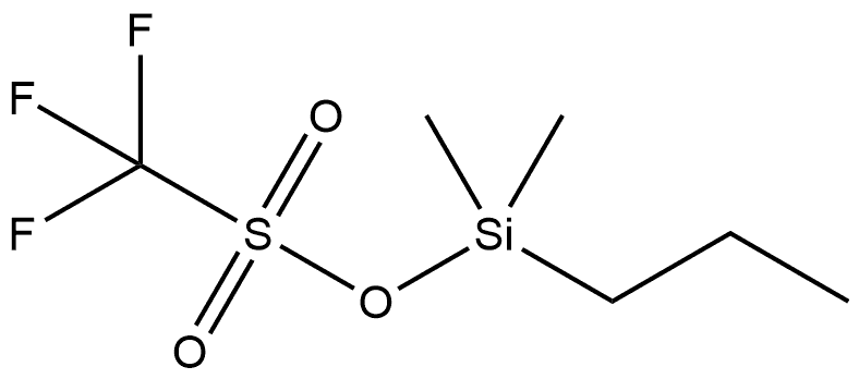 Methanesulfonic acid, 1,1,1-trifluoro-, dimethylpropylsilyl ester 구조식 이미지