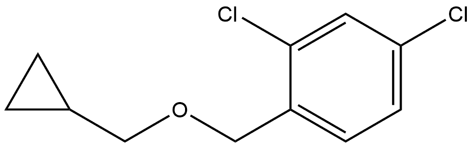 2,4-Dichloro-1-(cyclopropylmethoxymethyl)benzene Structure