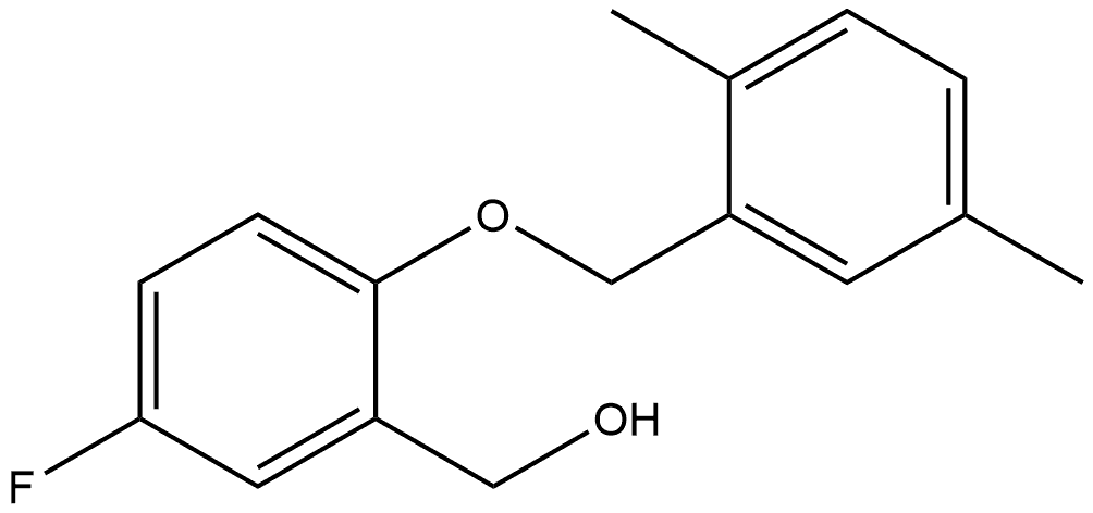 2-[(2,5-Dimethylphenyl)methoxy]-5-fluorobenzenemethanol Structure