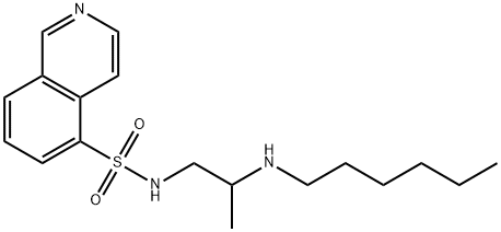 N-(2-(Hexylamino)propyl)isoquinoline-5-sulfonamide 구조식 이미지