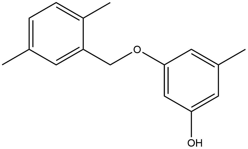 3-[(2,5-Dimethylphenyl)methoxy]-5-methylphenol Structure