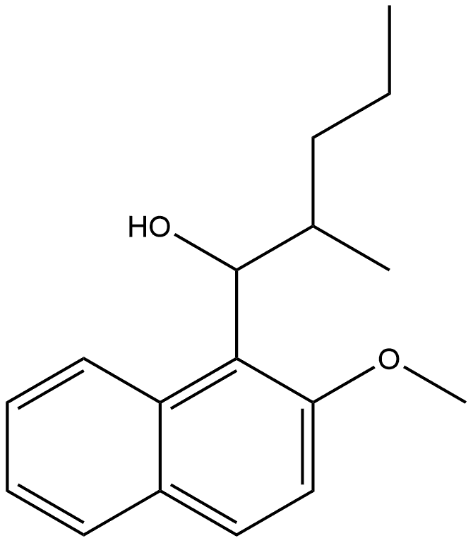 2-Methoxy-α-(1-methylbutyl)-1-naphthalenemethanol Structure