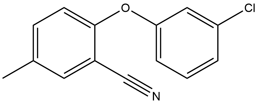 2-(3-Chlorophenoxy)-5-methylbenzonitrile Structure