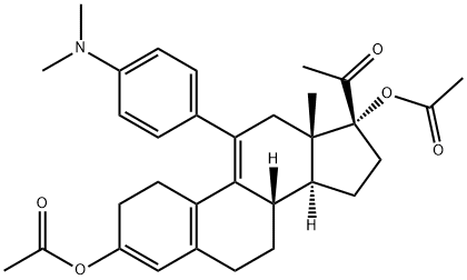 Ulipristal Diacetate Structure