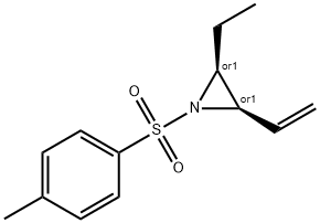 Aziridine, 2-ethenyl-3-ethyl-1-[(4-methylphenyl)sulfonyl]-, (2R,3S)-rel- Structure