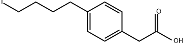 Benzeneacetic acid, 4-(4-iodobutyl)- Structure