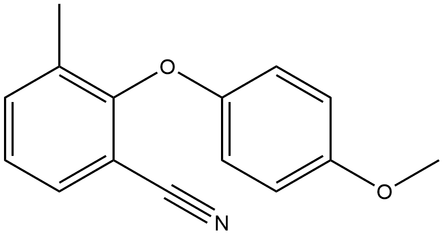 2-(4-Methoxyphenoxy)-3-methylbenzonitrile Structure