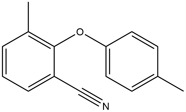 3-Methyl-2-(4-methylphenoxy)benzonitrile Structure