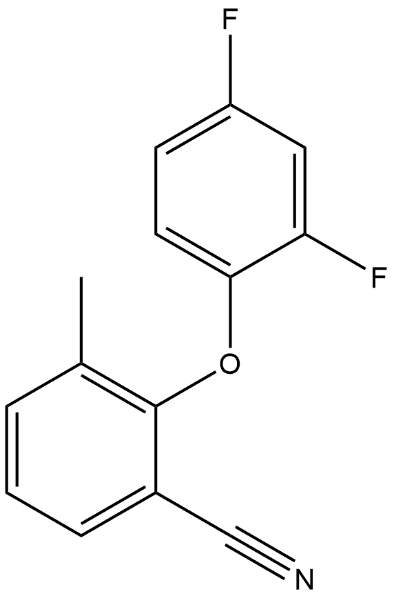 2-(2,4-Difluorophenoxy)-3-methylbenzonitrile Structure