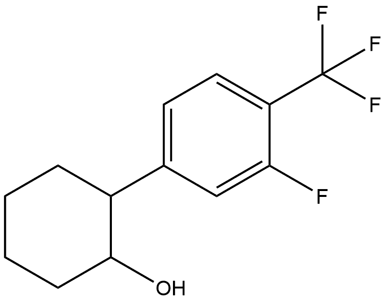 2-[3-Fluoro-4-(trifluoromethyl)phenyl]cyclohexanol Structure